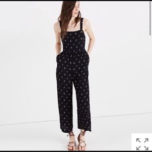 Madewell Smocked Crop Jumpsuit